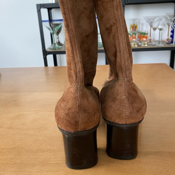 Suede Franco Sarto Boots | Knee-high suede tall boots - Picture 4 of 6